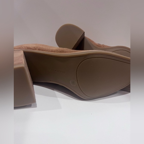 Lucky Brand Pellyon Suede Heeled Booties Ginger Size 8.5 NEW - Picture 6 of 6